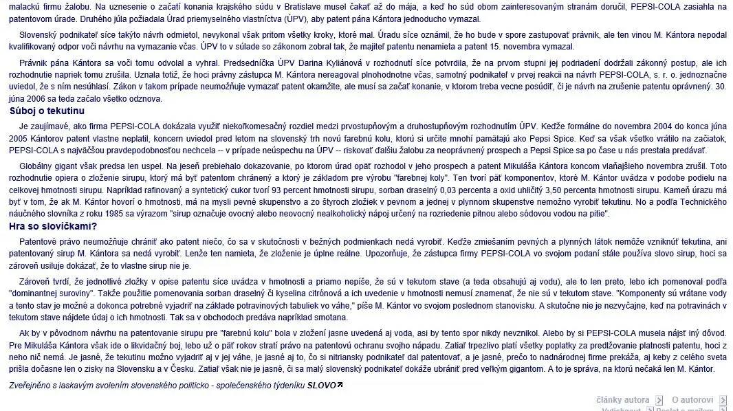 Britské listy, 20. 2. 2006 – pokračovanie článku