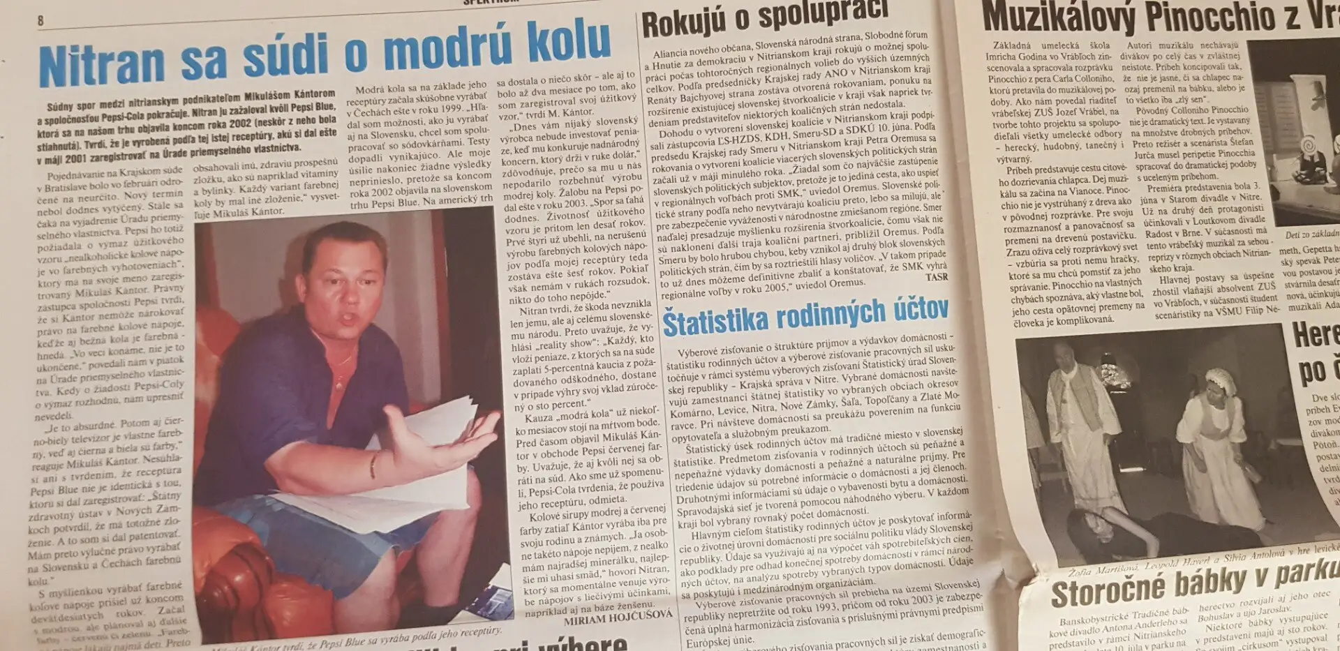 Nitran sa súdi o modrú kolu